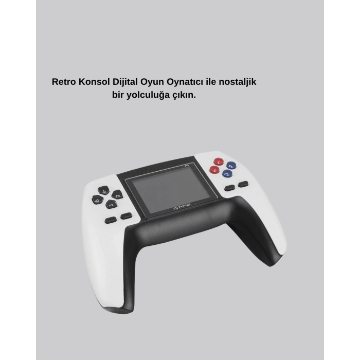 520 Klasik Oyunlu P5™ Controllerview Retro Konsol – Şarjlı,  Ergonomik Tasarım
