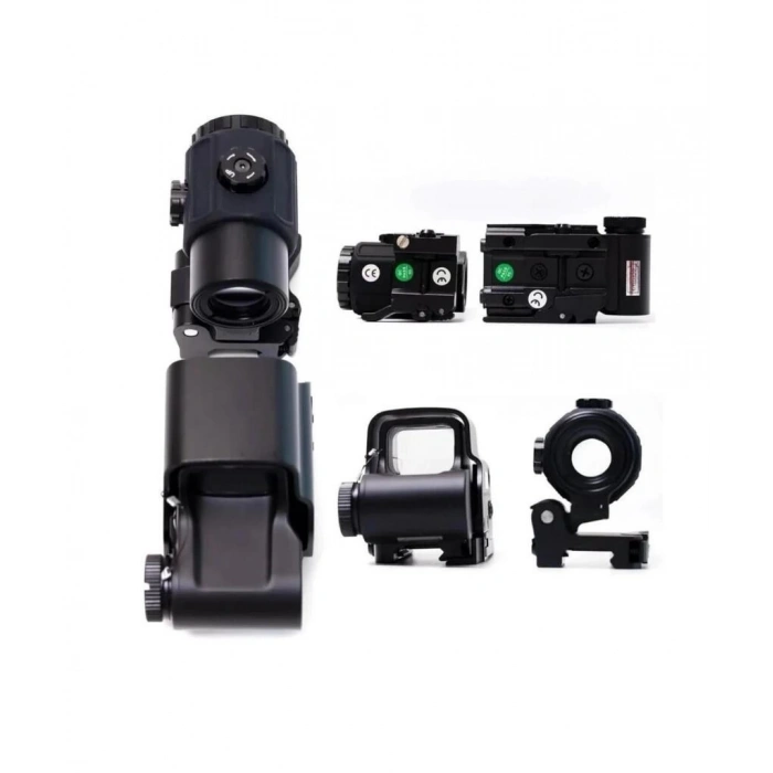 558g43 Xps2 Hedef İşaretleyici Red Dot  Holografik Nişangâh, 5x Büyütmeli Setsiyah