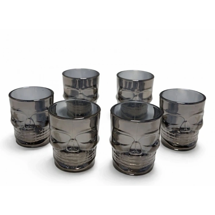 6lı Kurukafa Cam Shot Bardağı Alk5115