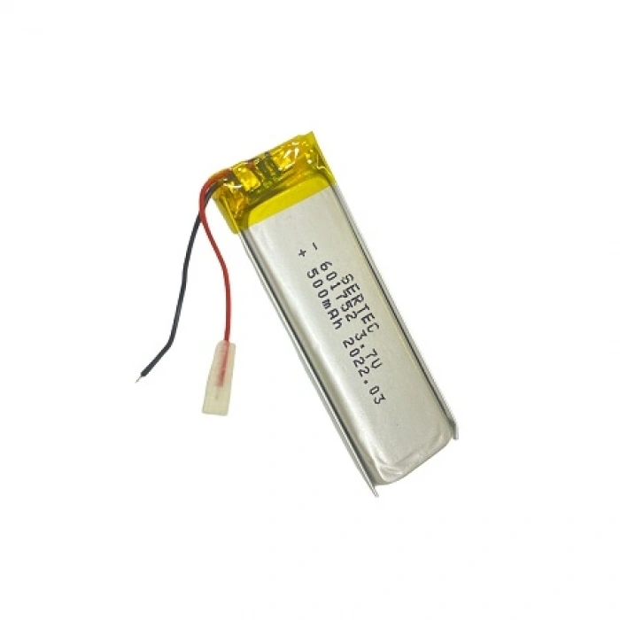 601752 3.7V 500 Mah Lipolymer Pil Devreli/1.5A (599)