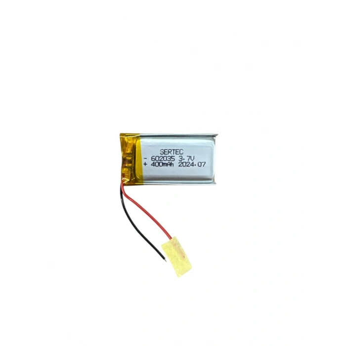 602035 3.7V 400Mah Lipolymer Pil (Devreli/1.5A) (599)