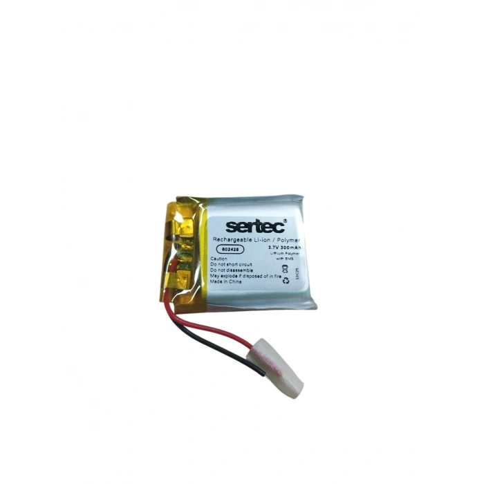 602425 3.7V 300Mah Lipolymer Pil (Devreli/1.5A) (599)