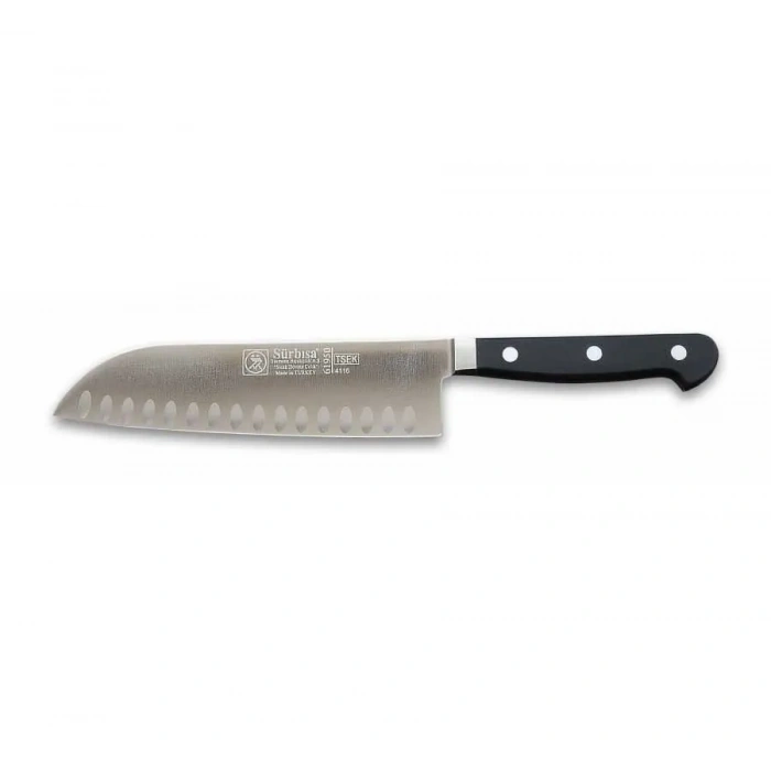 61950 - Sıcak Dövme Oluklu Santoku Şef Bıçağı 18 Cm