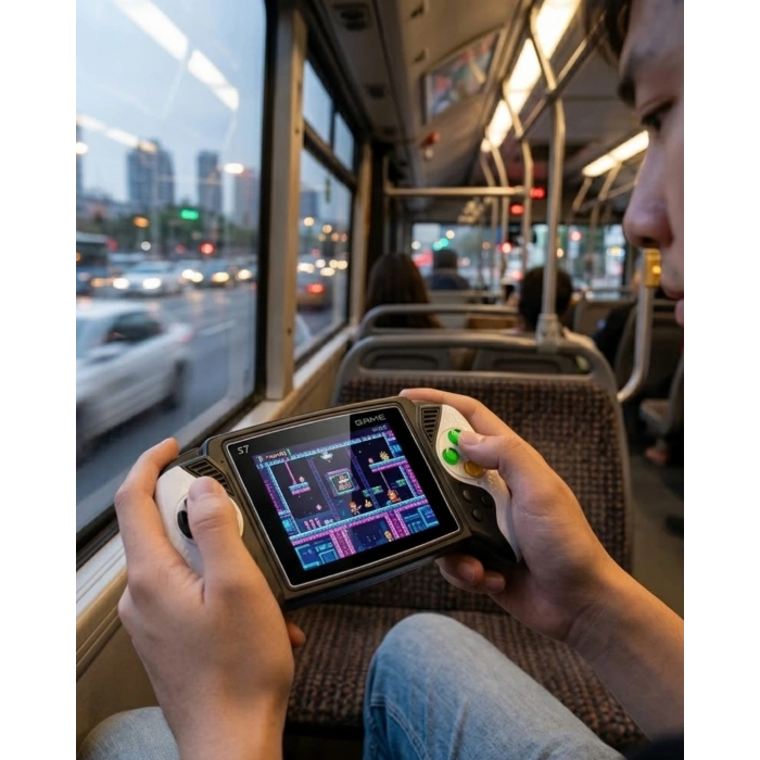 620 Klasik Oyunlu Mini El Konsolu Şarjlı Batarya Hd Görüntü