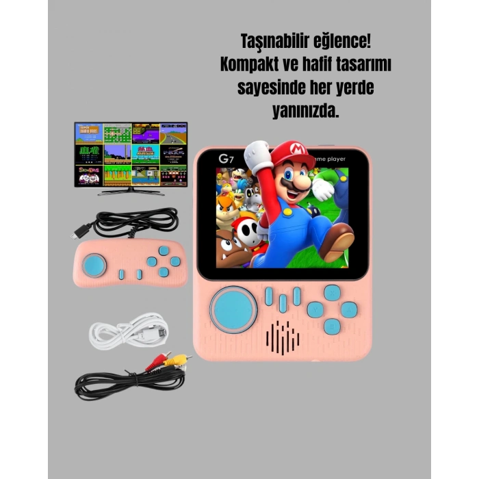 666 Oyunlu Retro Game Console – Tv Ve Çift Gamepad Desteği