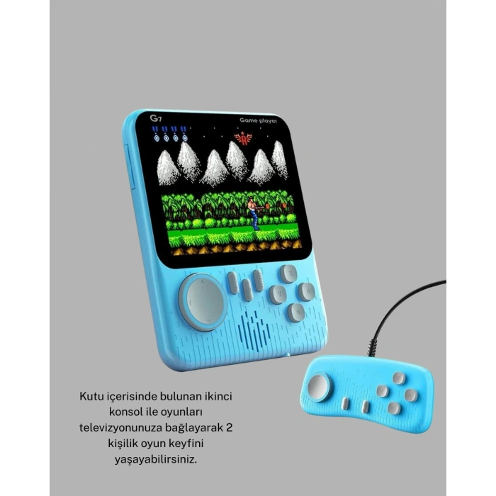 666 Oyunlu Retro Mini Oyun Konsolu – 3.5 Lcd Ekran Ve Çift Kişilik Oyun