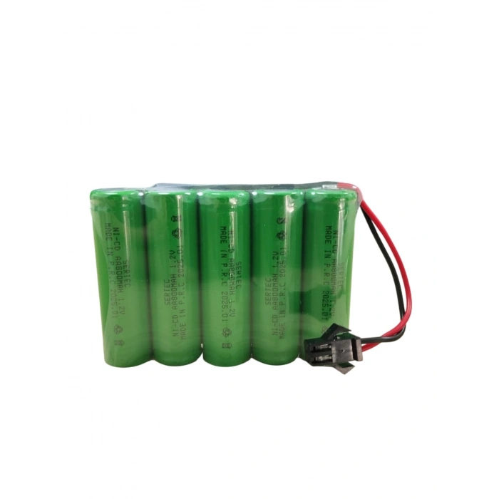 6V 5S1P Aa 800 Mah Kablo + Si̇yah Konnektörlü Oyuncak Pi̇li̇ (599)