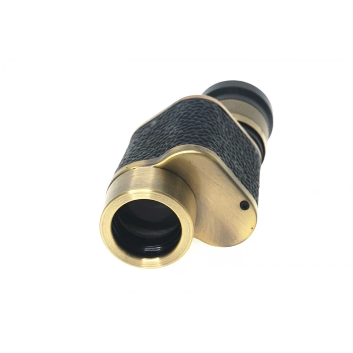 6x24  Baıgısh, Askeri Tarzi Pirinç Ve Deri Kaplamalı, Deri Çantalı Monocular Dürbün Sarı