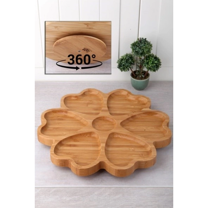 7 Bölmeli Dönerli Bambu Sunumbls Kds3030 (599)