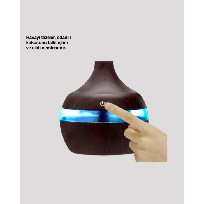 7 Renk Led Işıklı Ultrasonik Aroma Difüzör 300 Ml