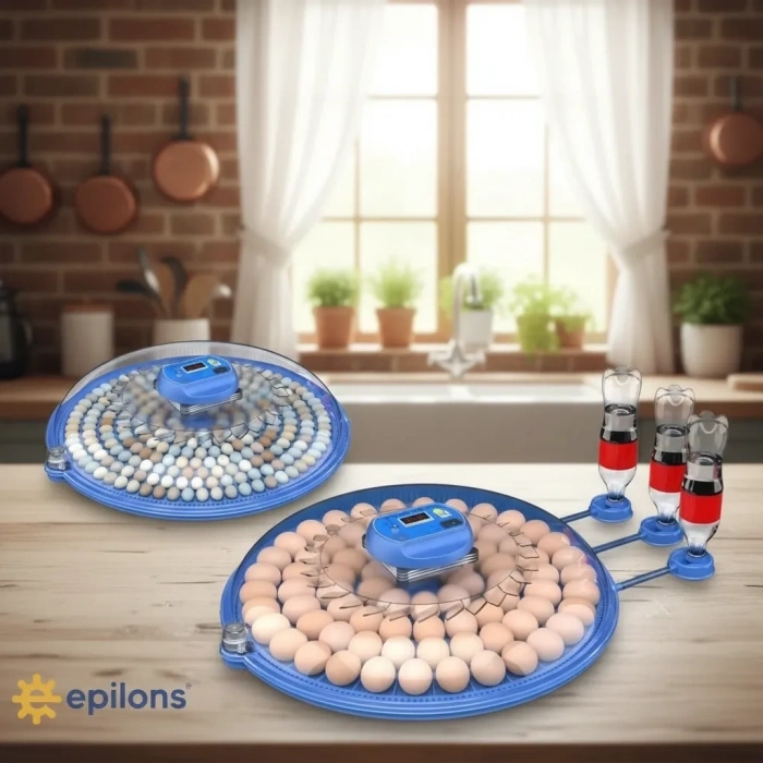 80 Ve 240 Kapasiteli Fonksiyonel Tam Otomatik Kuluçka Papağan Mini Kuş Tavuk Kaz Ördek Uyumlu