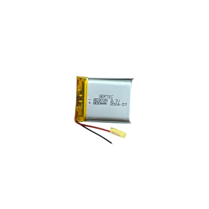 803035 3.7V 800 Mah Lipolymer Pil (Devreli/1.5A) (599)