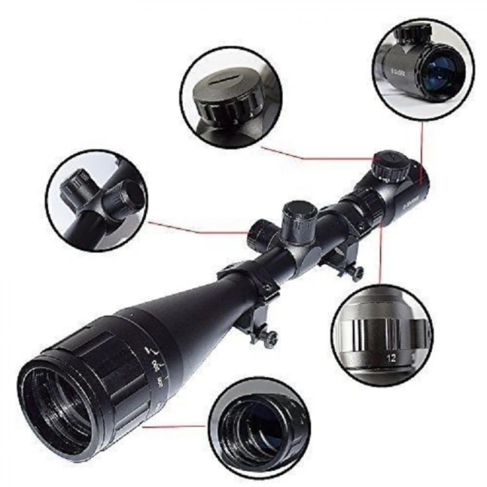 832x50aoeg  Çift Işıklı Zoomlu Riflescope Dürbün