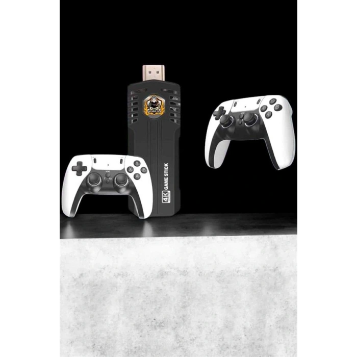 8k Android Tv Gme Stick Video Oyun Konsolu Aile Retro 35000 Oyunlu Çift Kollu
