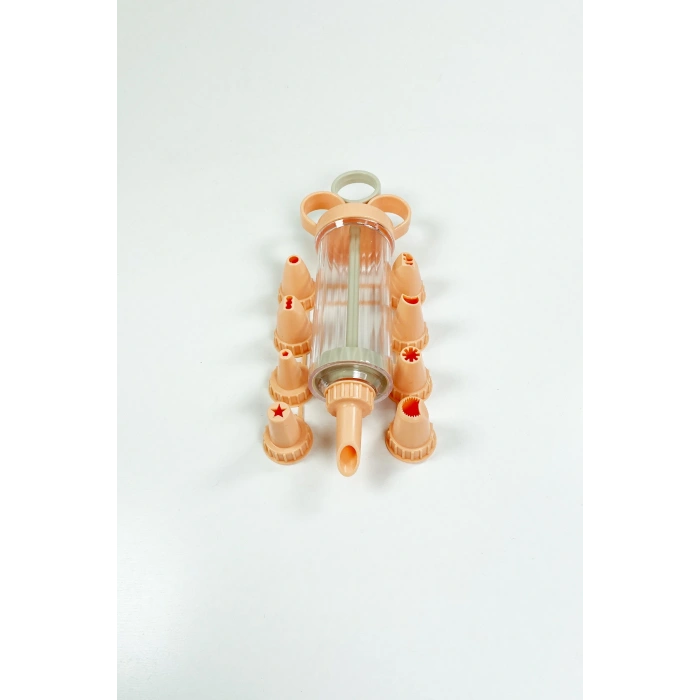 9 Başlıklı Pasta Süsleme Krema Pompası Dekoratif Kek Krema Pompası (599)