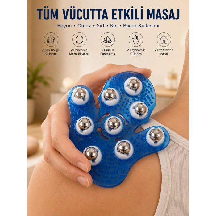 9 Bilyeli Masaj Eldiveni