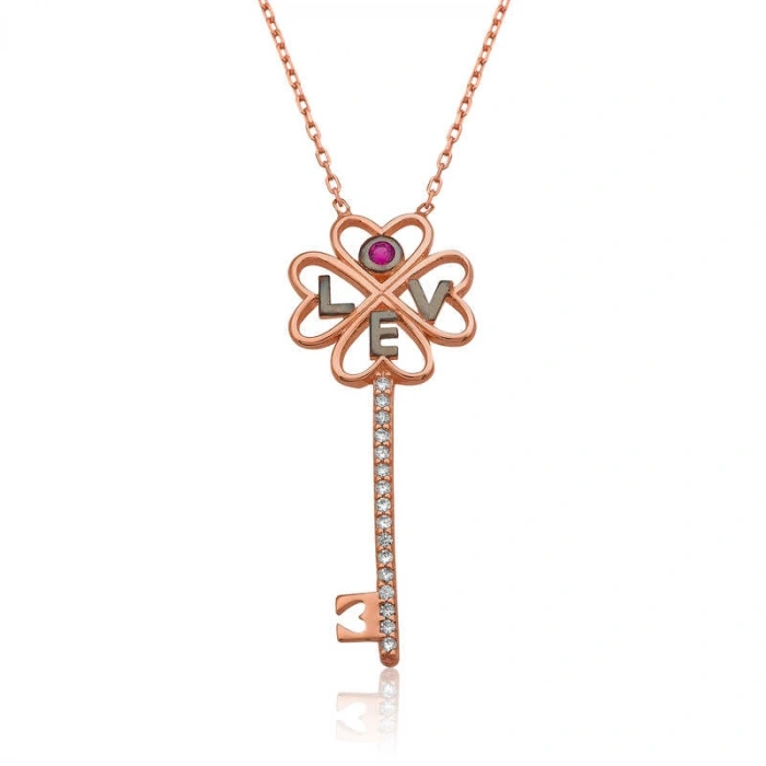 925 Ayar Gümüş Anahtar Kadın Gümüş Kolye Pt2610864 (599)