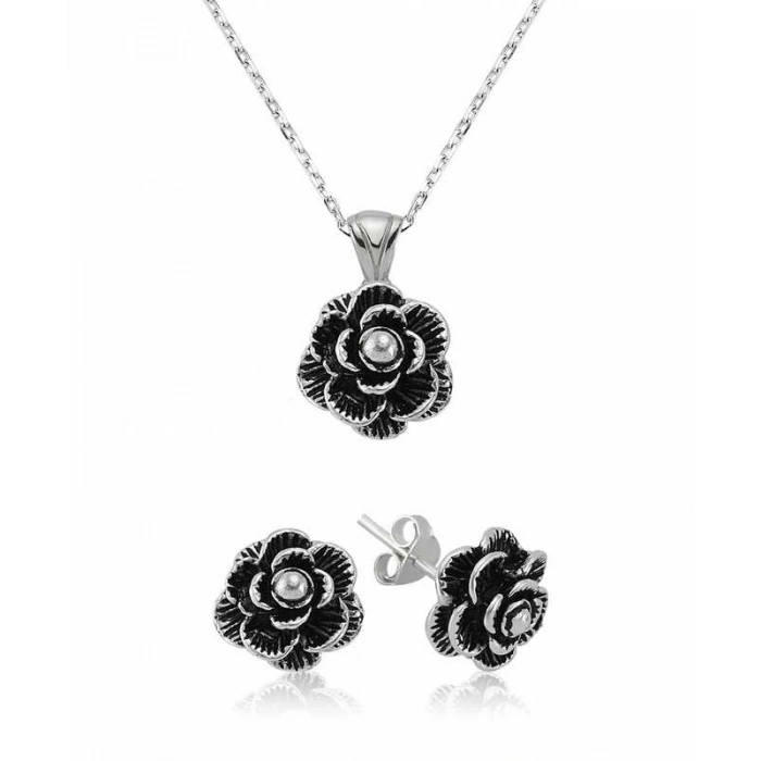 925 Ayar Gümüş Çiçek Set ST2610030 (599599)