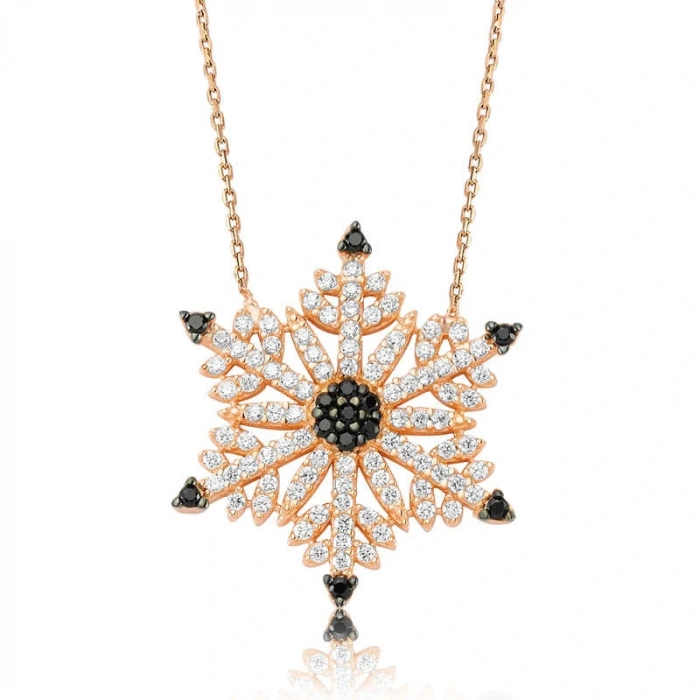 925 Ayar Gümüş Kar Tanesi Bayan Gümüş Kolye PT2610340 (599599)