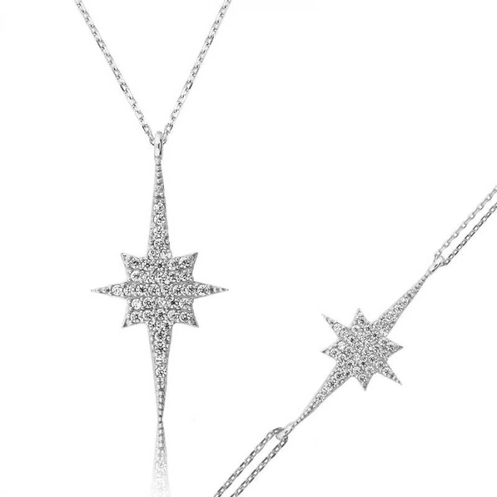 925 Ayar Gümüş Kutup Yıldızı Set ST1160080 (599599)