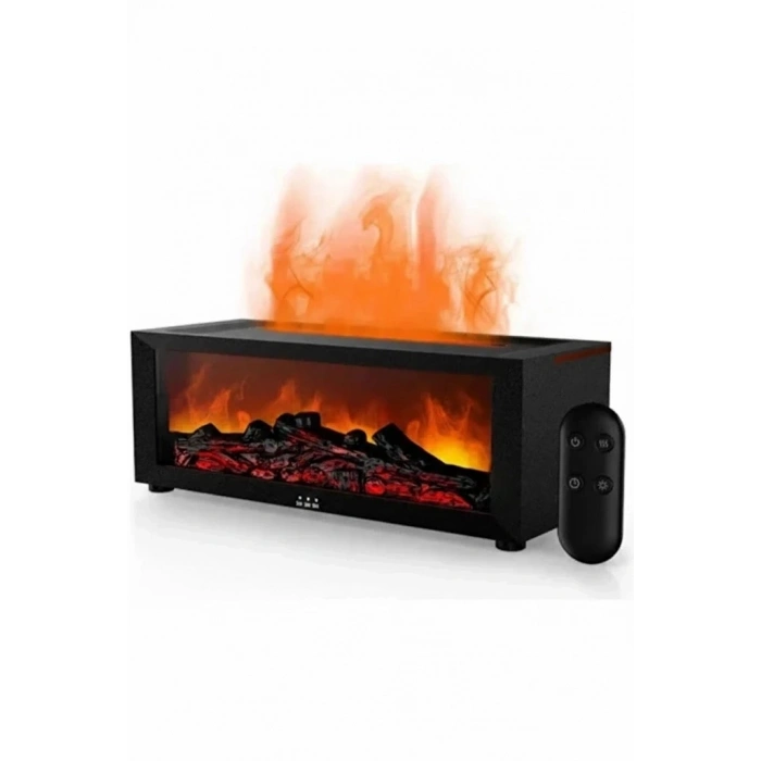 A4 Şömine Esintili Aromaterapi Difüzörü Ultrasonik Hava Nemlendici