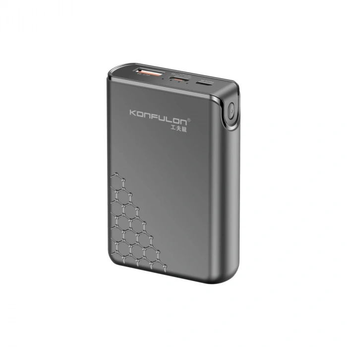 A6Q 22.5w Usb 3.0 Ve 20w Type-c Çıkışlı 10.000 Mah Pd Powerbank - Siyah