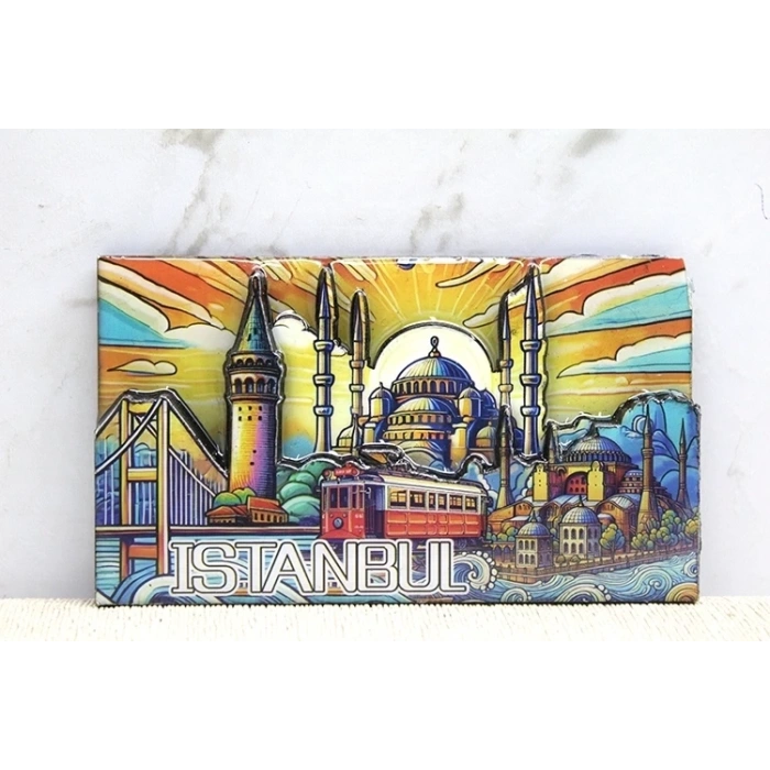 Ahşap İstanbul Temalı Magnet Alk4365