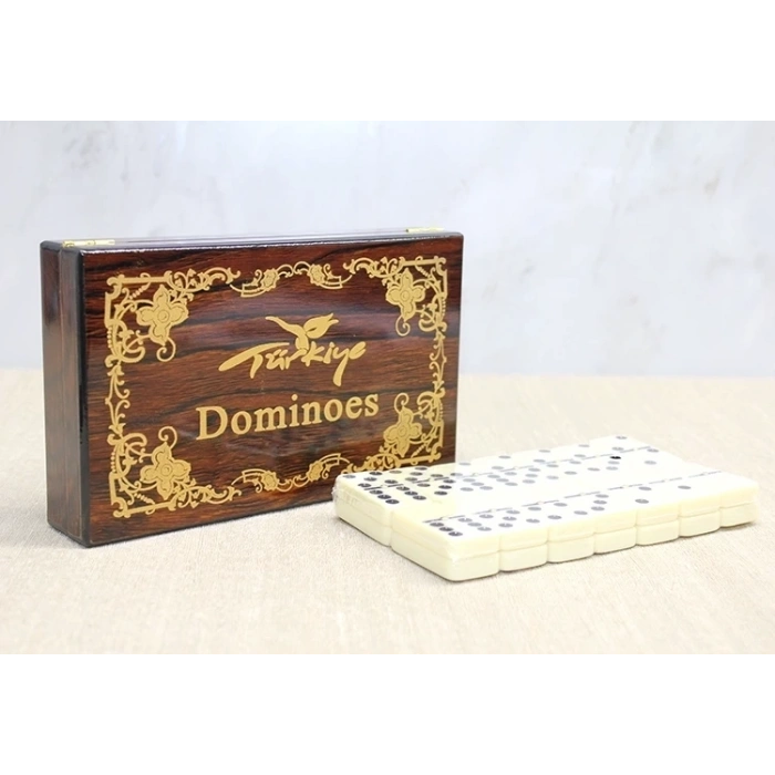 Ahşap Kutulu Domino Oyunu Alk4220