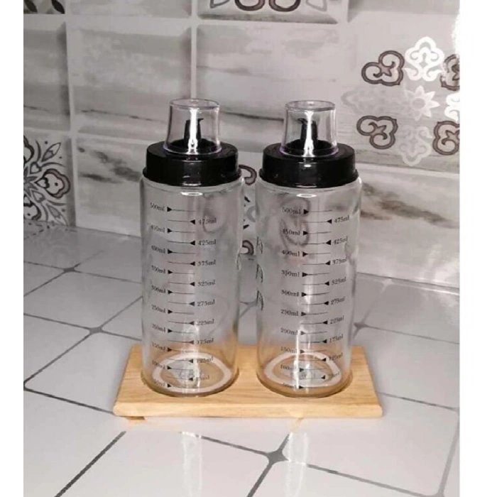 Ahşap Yağdanlık Altlığı -2 Bölmeli Yağlık Sosluk Standı (599)