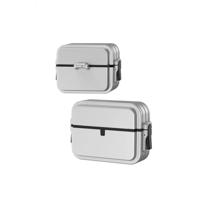 Airpods 3 (3.nesil) 404 Kilitli Kılıf - Gri