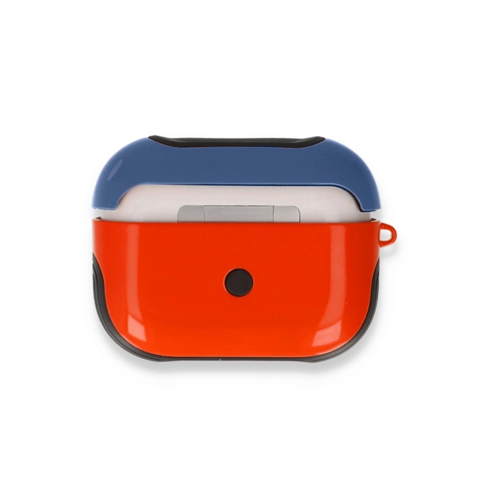 Airpods Pro (1.nesil) 3in1 Kılıf - Kırmızı-lacivert