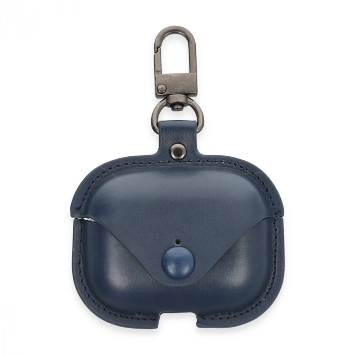 Airpods Pro 2 (2.nesil) Çanta Deri Kılıf - Lacivert