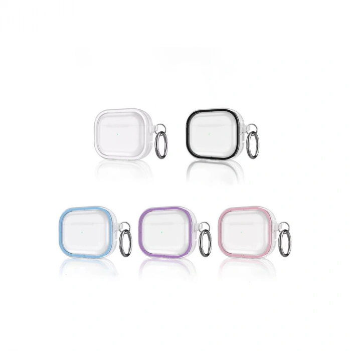 Airpods Pro 2 (2.nesil) Shiny Şeffaf Kılıf - Pembe