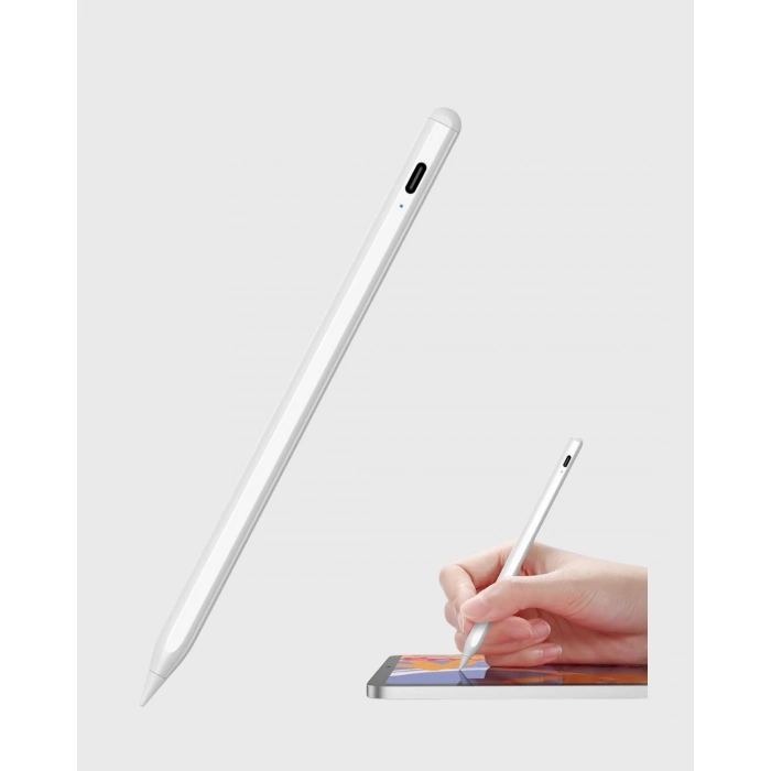 Akıllı Dokunmatik Kalem – Type-c Şarjlı, Manyetik, Apple Pencil Alternatifi Stylus Pen