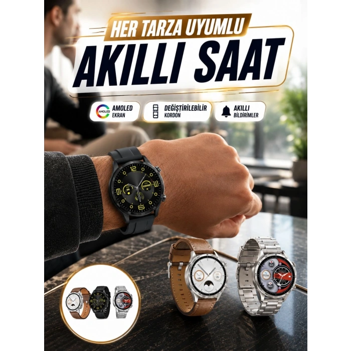 Akıllı Saat 5.0 Bluetooth Bağlantılı Sağlık Ve Uyku Takibi Sosyal Medya Girişli Yeni Nesil