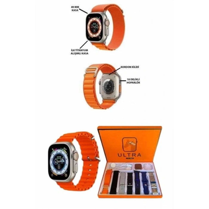 Akıllı Saat Çağrı Cevaplayabilen Unısex 7 Kordonlu Müzik Dinleme