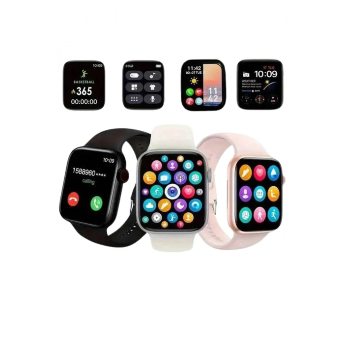 Akıllı Saat Çok Fonksiyonlu Uyku Takibi Adımsayar Nabız Ölçer Arama Cevaplayan