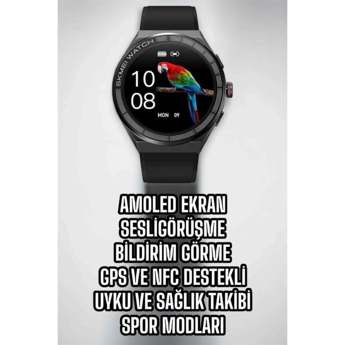 Akıllı Saat Dokunmatik Ekran Sesli Görüşme Ve Bildirim Görme Sağlık Takibi