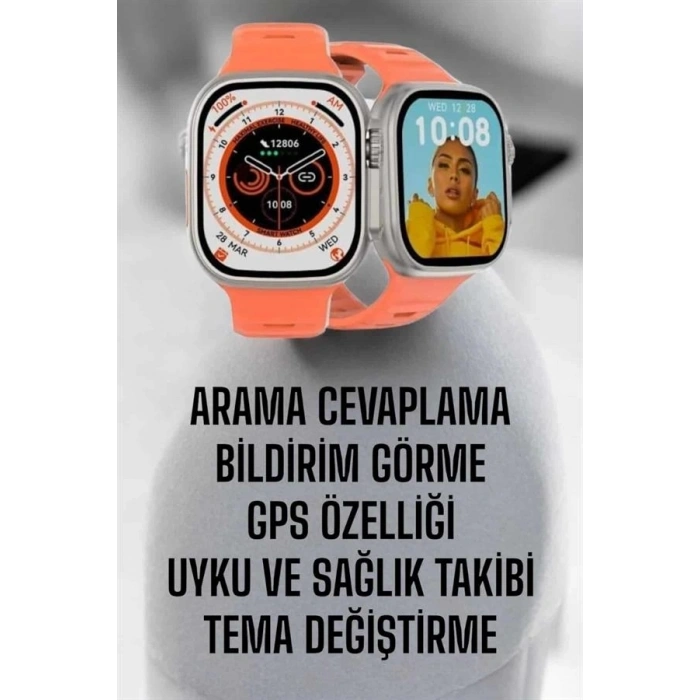 Akıllı Saat Gps, Sağlık Ve Uyku Takibi Arama Cevaplayan Bluetooth Bağlantılı