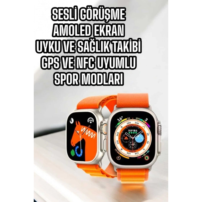 Akıllı Saat Nfc Ve Gps Uyumlu Uyku Ve Sağlık Takibi Sesli Görüşme