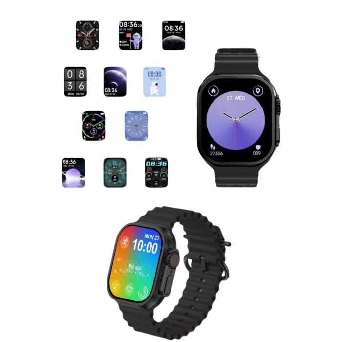 Akıllı Saat Sağlık Takibi Kalp Atışı Adımsayar Ultra Yeni Nesil Nefes Egzersizi