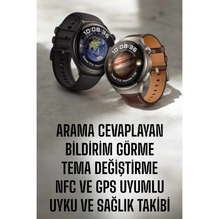 Akıllı Saat Sesli Görüşme, Nfc Uyumlu, Bildirim Görme Ve Uyku Ve Sağlık Takibi