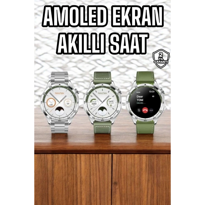 Akıllı Saat Sesli Görüşme Titreşimli Nabız Sensörlü Spor Modları