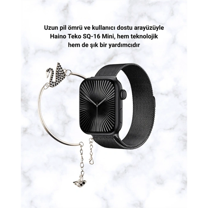 Akıllı Saat SQ-16 Mini Series 10 | Unisex Tasarım, Sağlık Ve Spor Takibi
