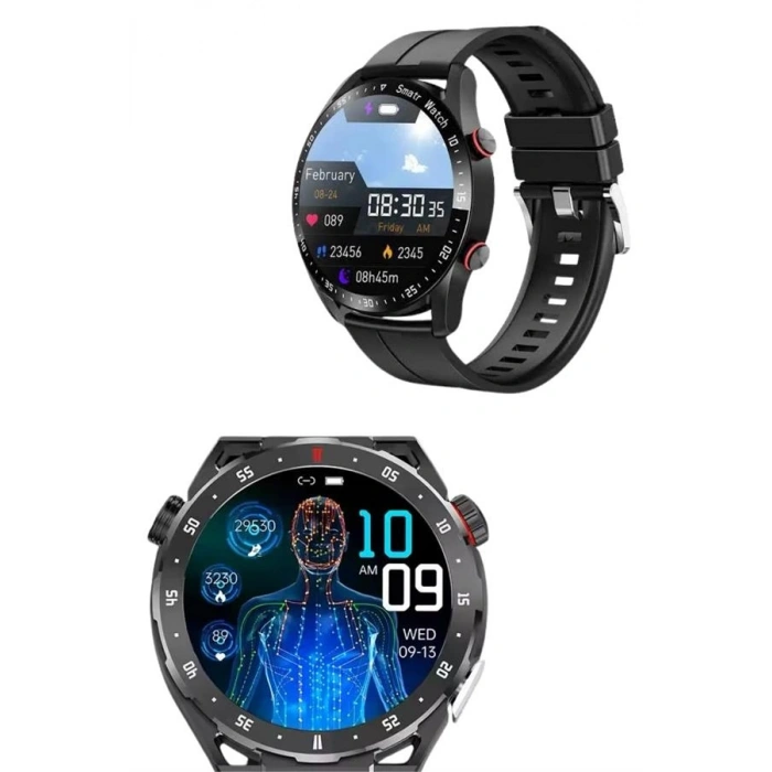 Akıllı Saat Titanyum Kasa Yuvarlak Ekran Alarm Uyku Ve Sağlık Takibi Titreşimli