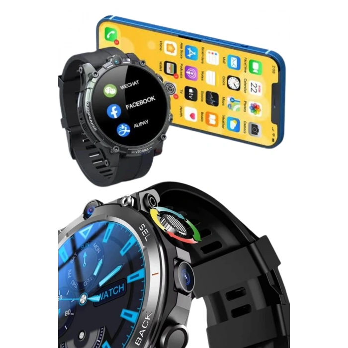 Akıllı Saat Yeni Model Sesli Asistan Bildirim Görme Bluetooth Bağlantılı Müzik Dinleme