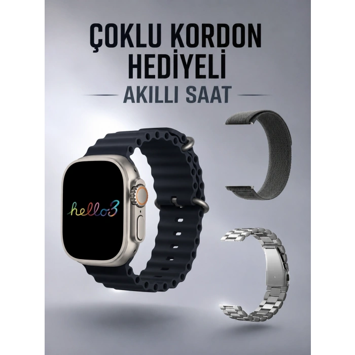 Akıllı Saat Yeni Nesil Bluetooth Bağlantılı Uyku Sağlık Takibi Gps Ve Nfc Uyumlu