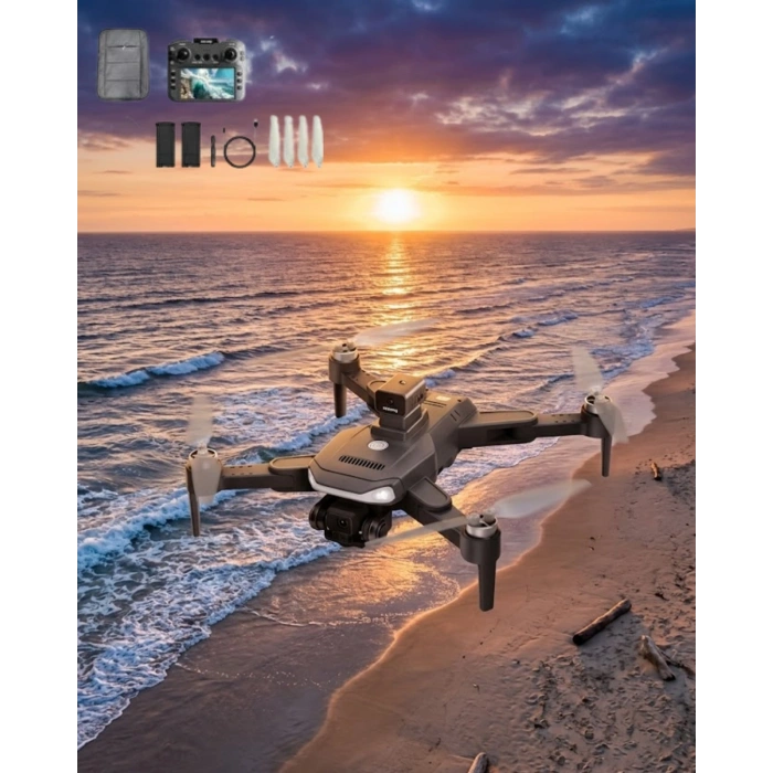 Akıllı Takip Özellikli 4k Drone Katlanabilir Tasarım Uzaktan Kontrollü Profesyonel Çekim Dronu