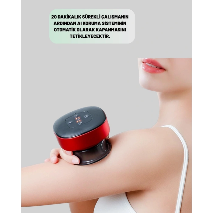 Akıllı Vakumlu Kupa Masaj Cihazı Ağrı Giderici Ve Rahatlatıcı Terapi