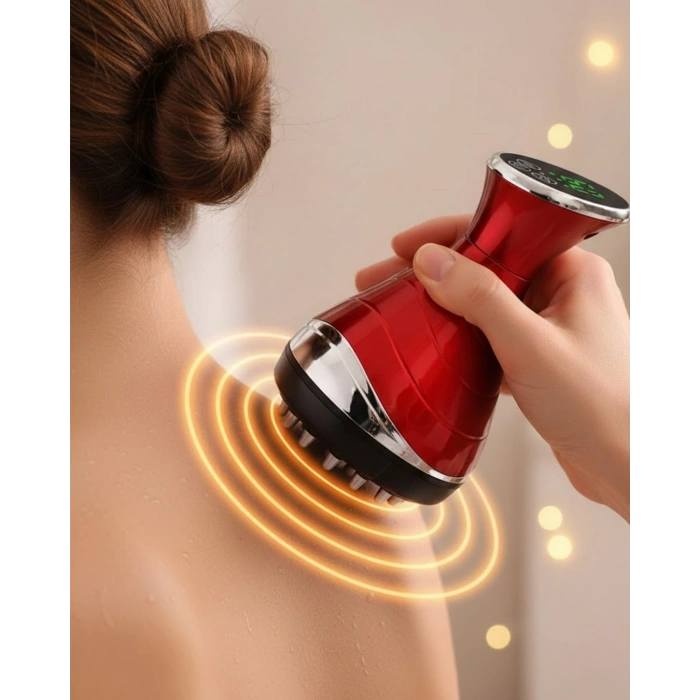 Akıllı Vakumlu Masaj Aleti Isı Ve Titreşim Destekli Kupa Terapi Cihazı